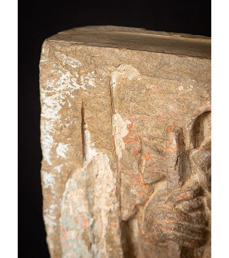 Antike Ganesha-Tafel aus Stein aus Indien im Angebot 2