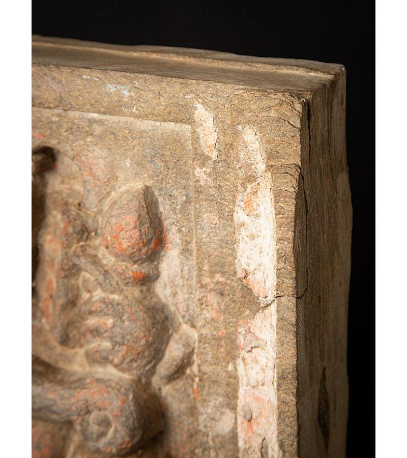 Antike Ganesha-Tafel aus Stein aus Indien im Angebot 3