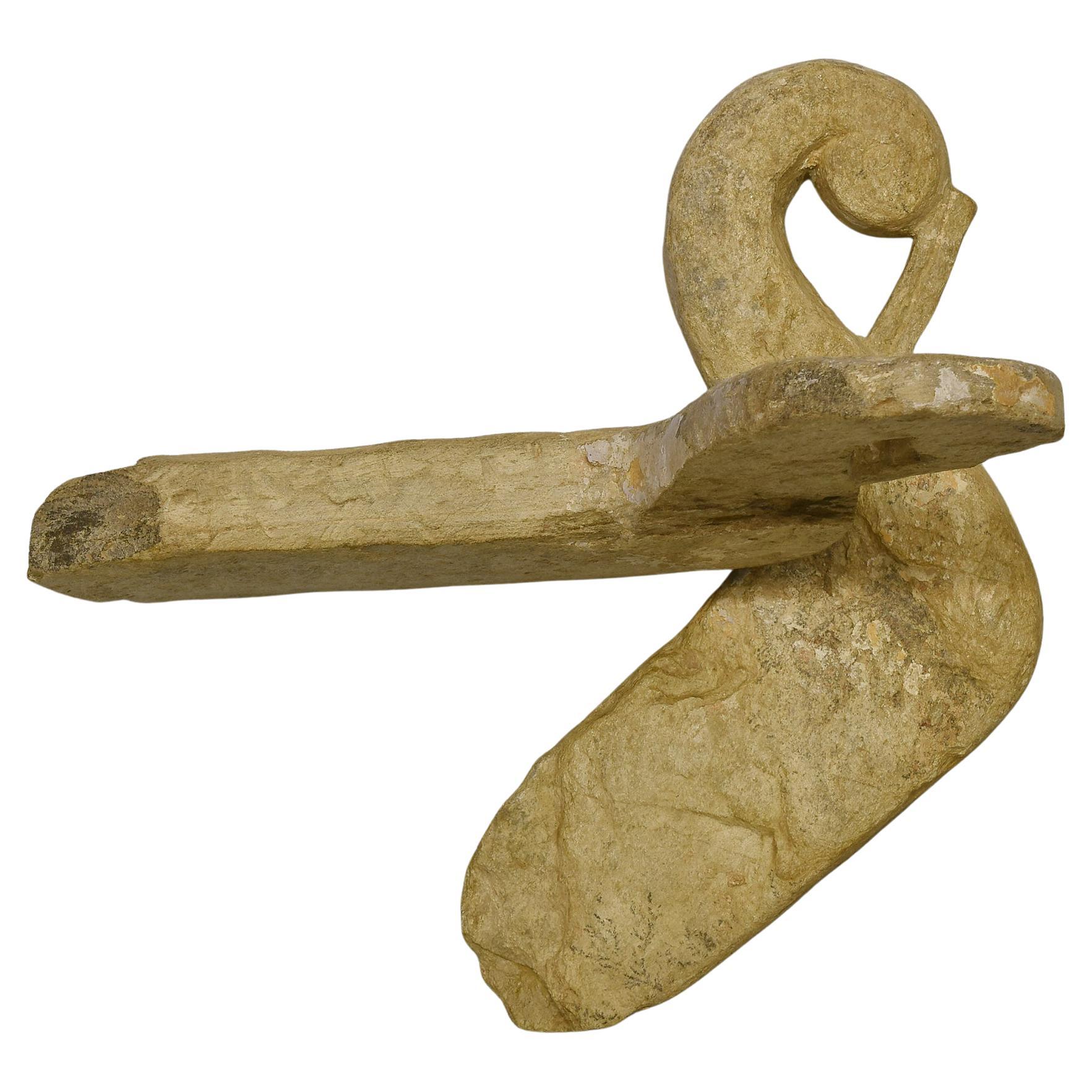 Pair of antique stone birds fragments from India.
They can be placed on two simple iron bases: I didn't do this to make shipping easier.

ref. nr. 1725 .