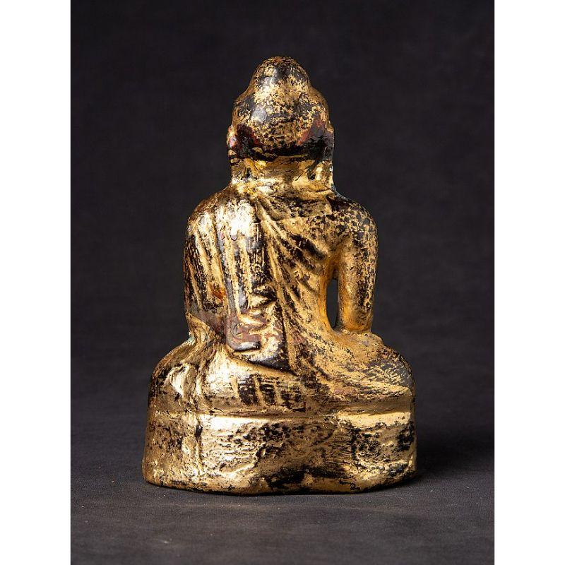 Antique Stone Mandalay Buddha Statue from Burma In Good Condition For Sale In DEVENTER, NL