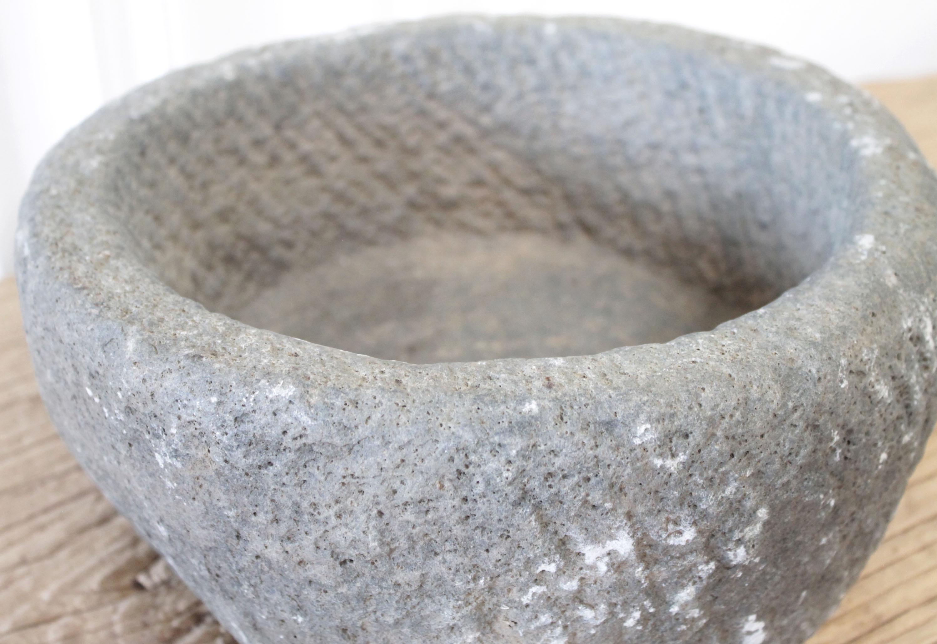 Sandstone Antique Stone Mortar Bowl For Sale