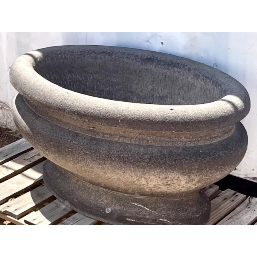 Antique Stone Oval Basin In Good Condition For Sale In Scottsdale, AZ