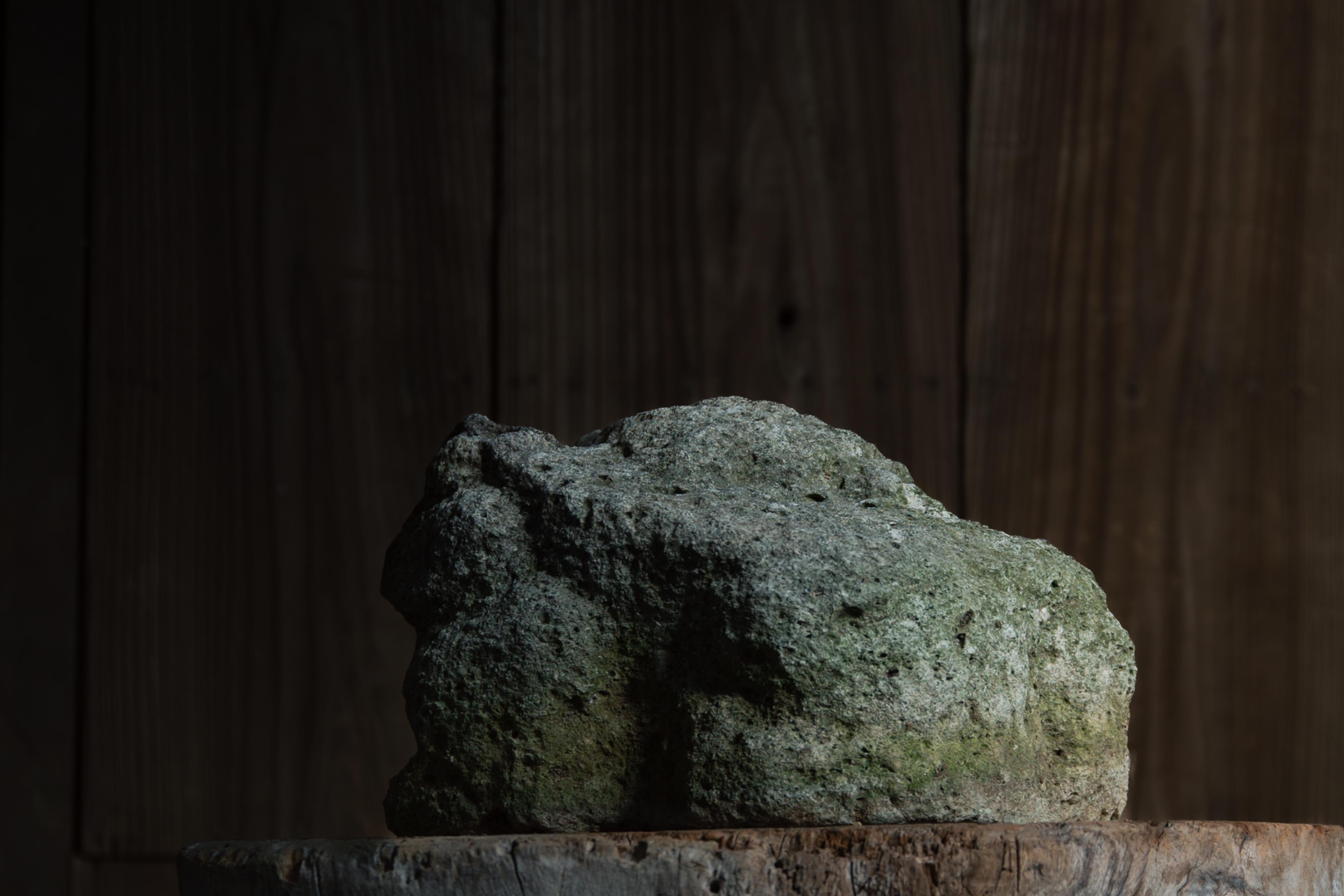 Antique stone sculpture Frog wabi sabi Japanese garden elements primitive mingei 4