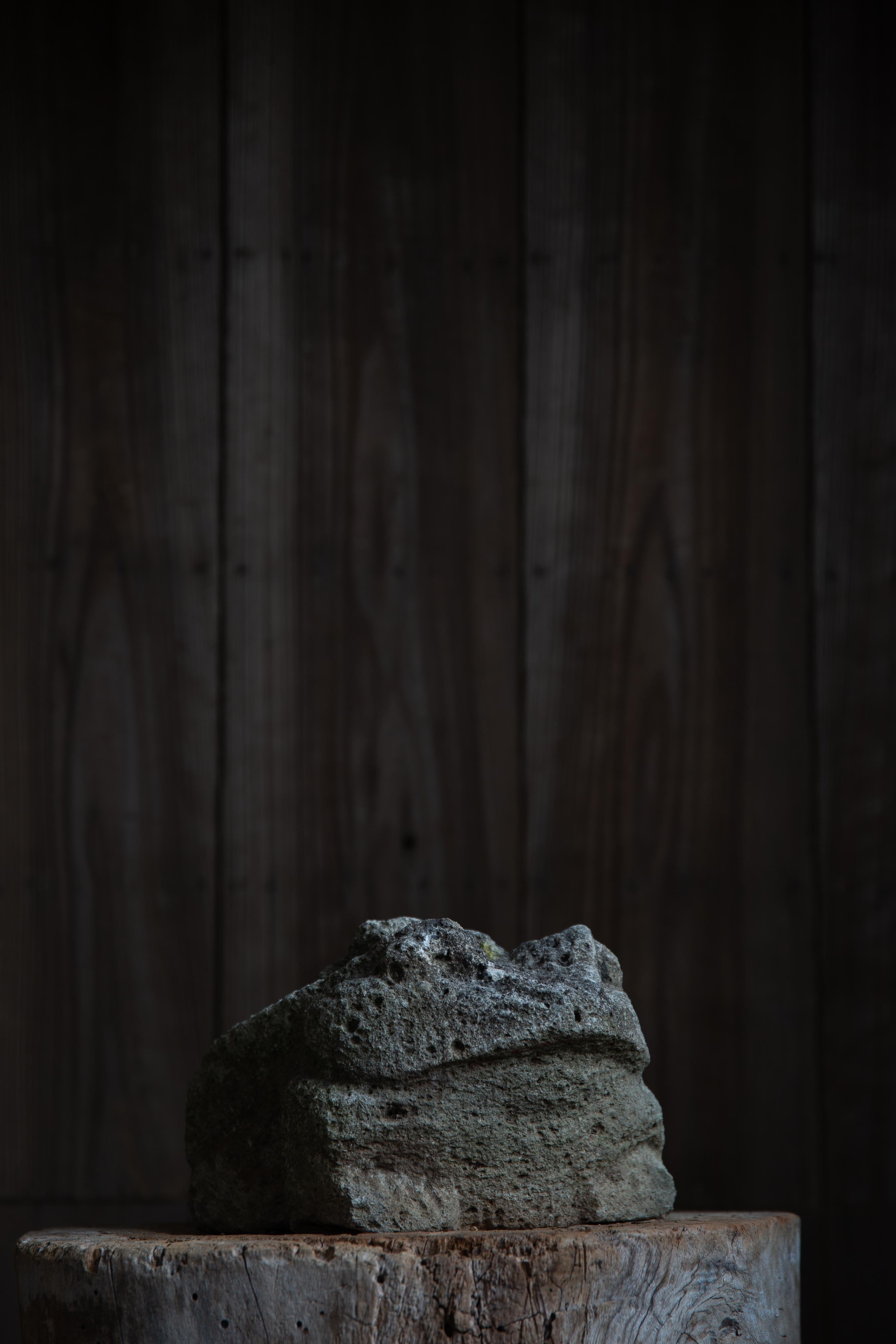 Antique stone sculpture Frog wabi sabi Japanese garden elements primitive mingei 6