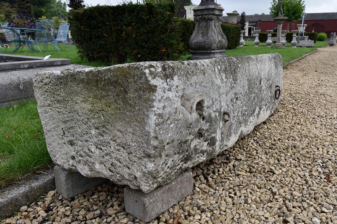 Large antique Belgian bluestone trough from the 19th century.
Comes from a mansion near Brussels in Belgium, where horses
ate out.