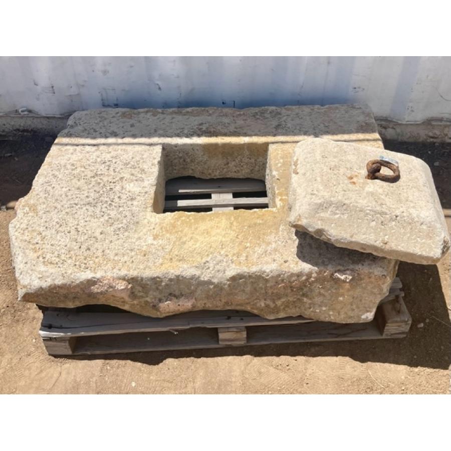 European Antique Stone Well Top, GE-1626 For Sale