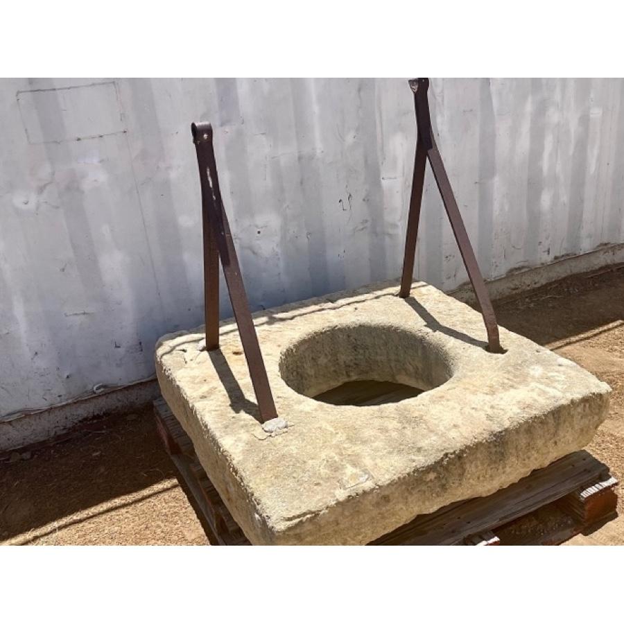 Carved Antique Stone Wellhead For Sale