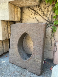 Antique Stone Window Surround Wall Fountain Back Sculpture Sink Los Angeles CA