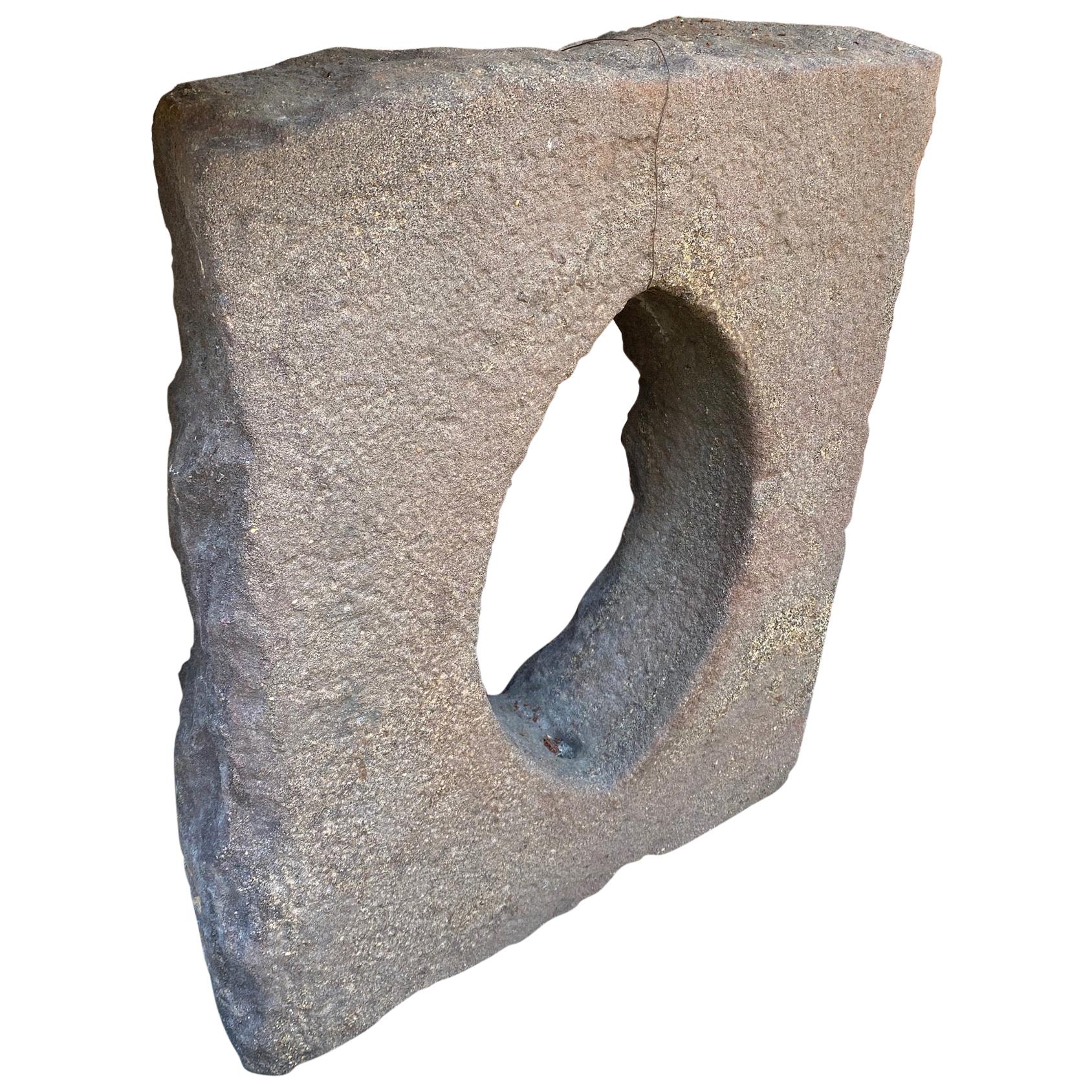 Antique Stone Window Surround Wall Fountain Back Sculpture Sink Los Angeles CA For Sale