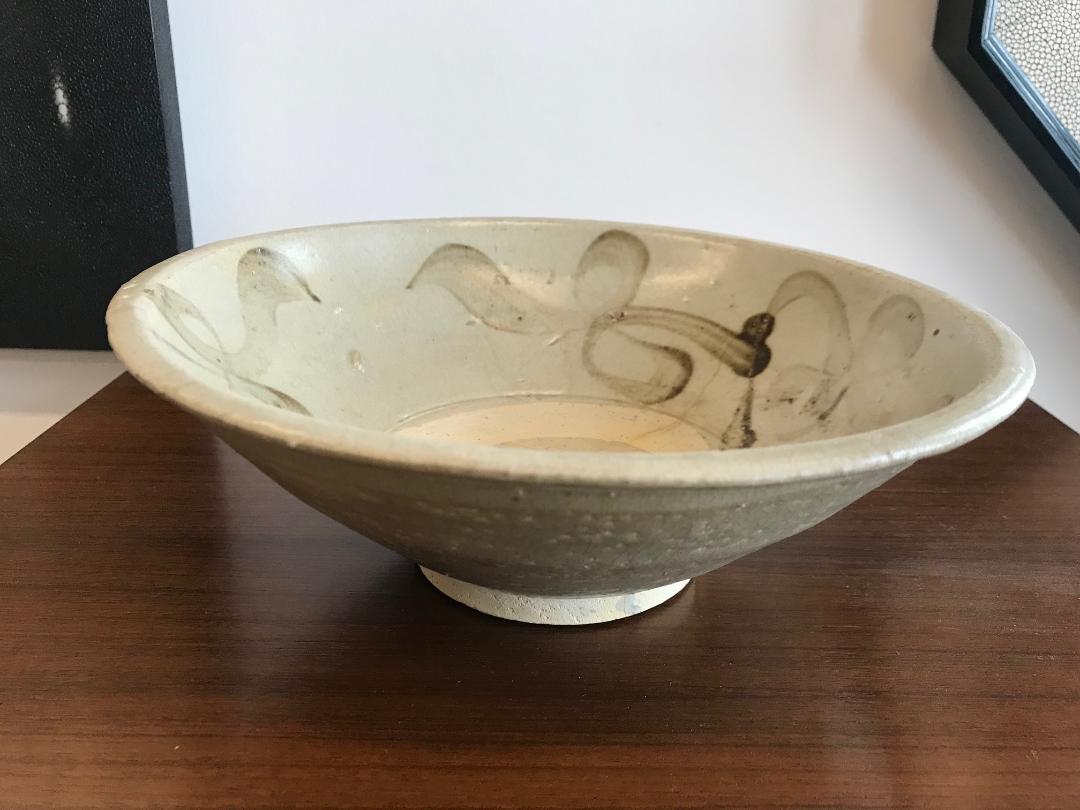 Antique Stoneware Chinese Bowl For Sale 2