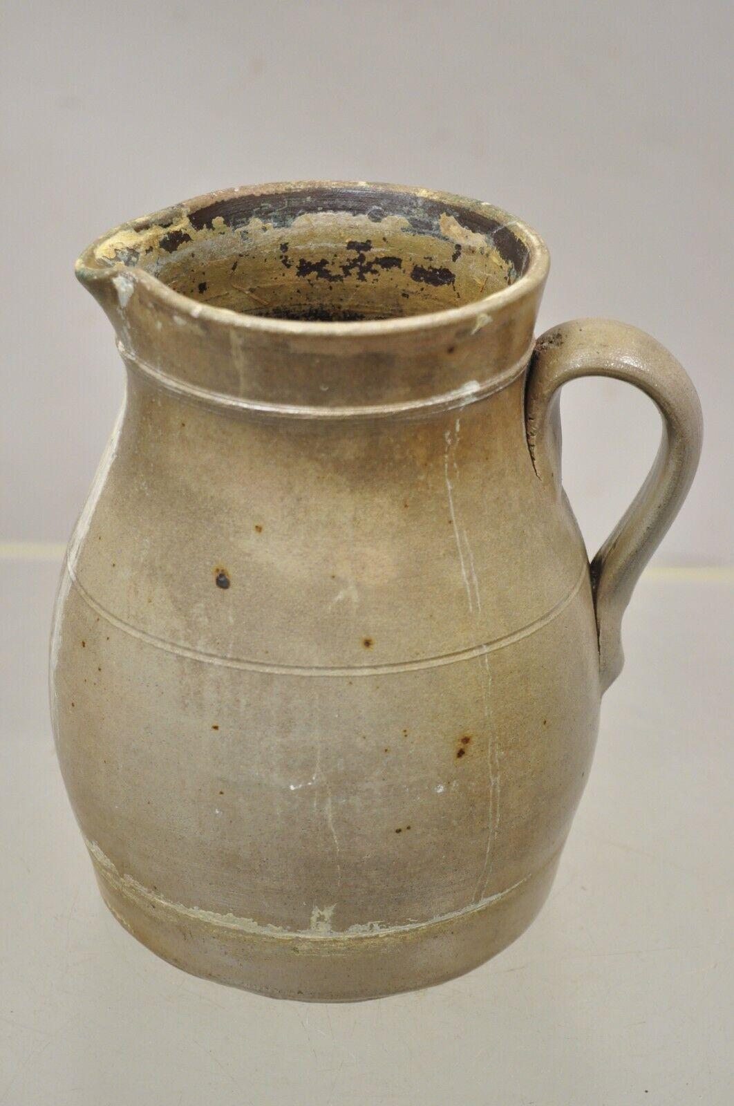 19th Century Antique Stoneware Salt Glazed 8