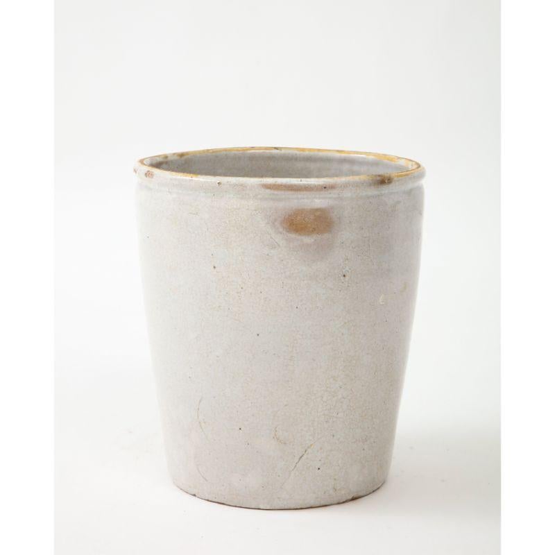 French Provincial Antique Stoneware Urn Confit Pot For Sale