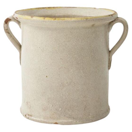 Antique Stoneware Urn with Handles For Sale