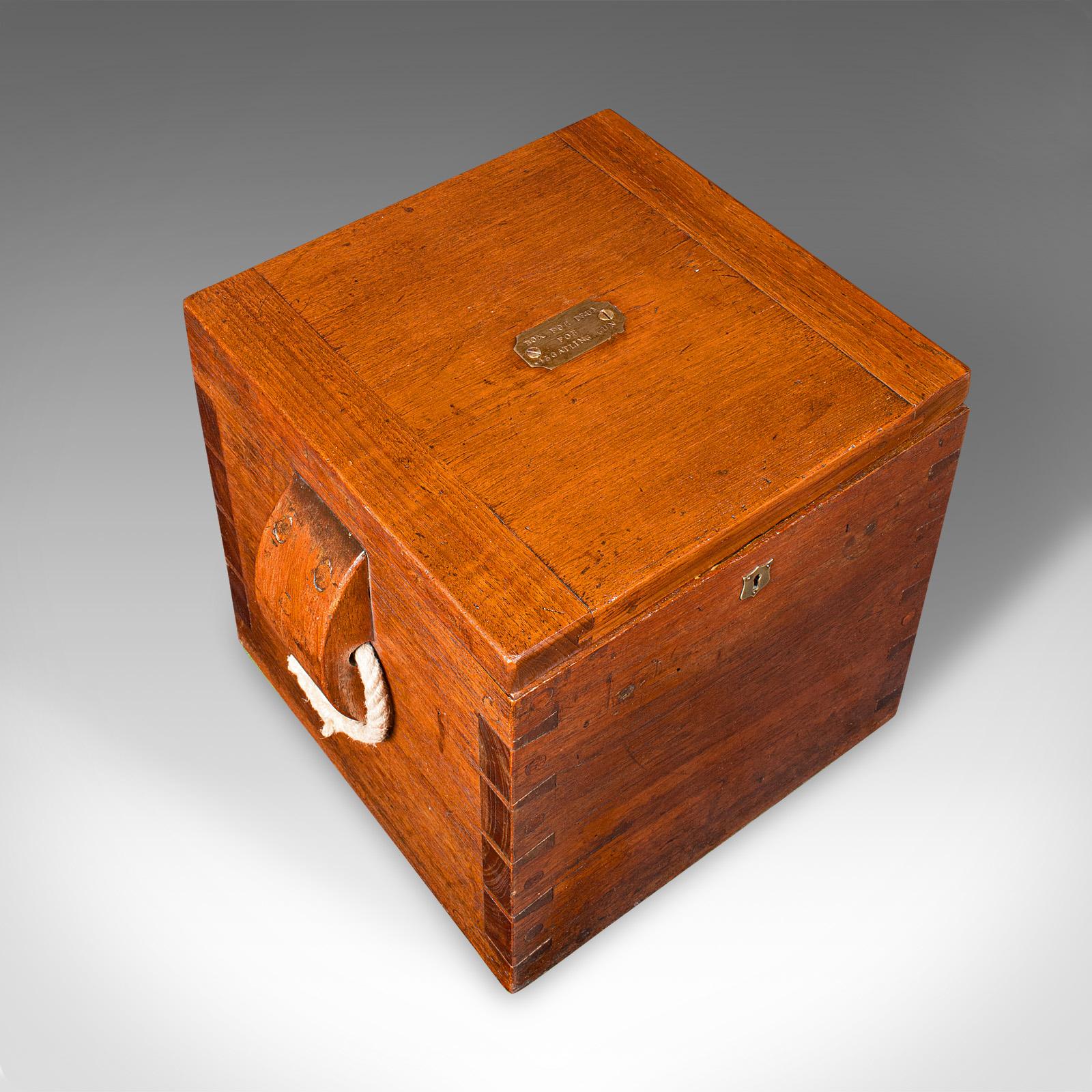 Antique Storage Box, English, Walnut, Fireside Bin, Military, Seat, Victorian For Sale 1