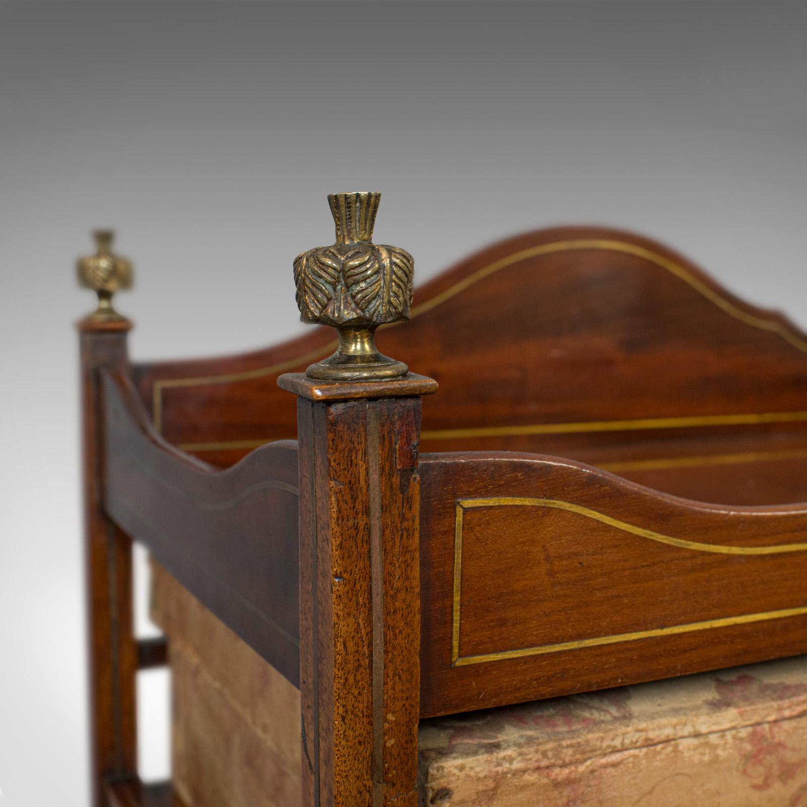 Antique Storage Cabinet, 6 Boxes, English, Edwardian, Mahogany, Brass, Étagère 3