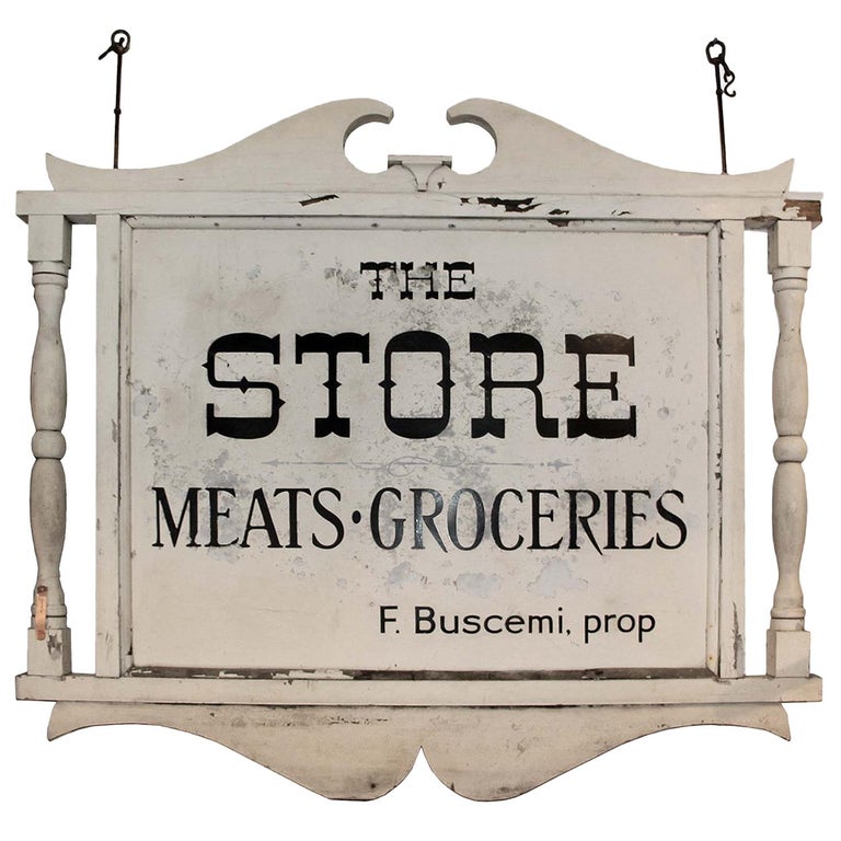 Antique "Store" Sign at 1stDibs