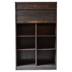 Antique Strafor roll-front Archive Cabinet