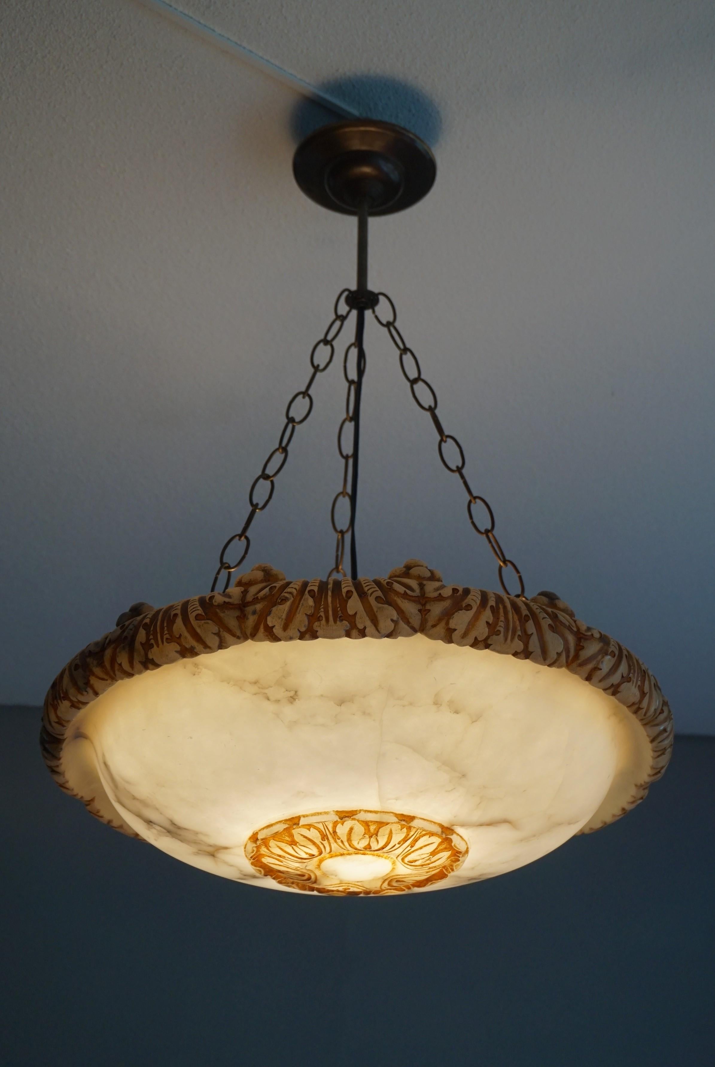 large antique pendant light