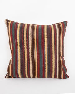 Antique Striped Wool Jajim / kilim Pillow, Caucasus