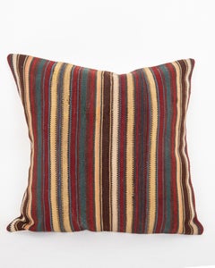 Antique Striped Wool Jajim / kilim Pillow, Caucasus