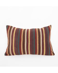 Antique Striped Wool Jajim / kilim Pillow, Caucasus