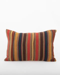 Antique Striped Wool Jajim / kilim Pillow, Caucasus