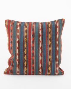 Antique Striped Wool Jajim / kilim Pillow, Caucasus