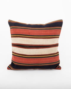 Antique Striped Wool Jajim / kilim Pillow, Caucasus