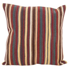 Antique Striped Wool Jajim / kilim Pillow, Caucasus