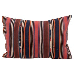 Antique Striped Wool Jajim / kilim Pillow, Caucasus