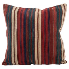 Antique Striped Wool Jajim / kilim Pillow, Caucasus