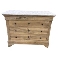 Antique Stripped French Chest