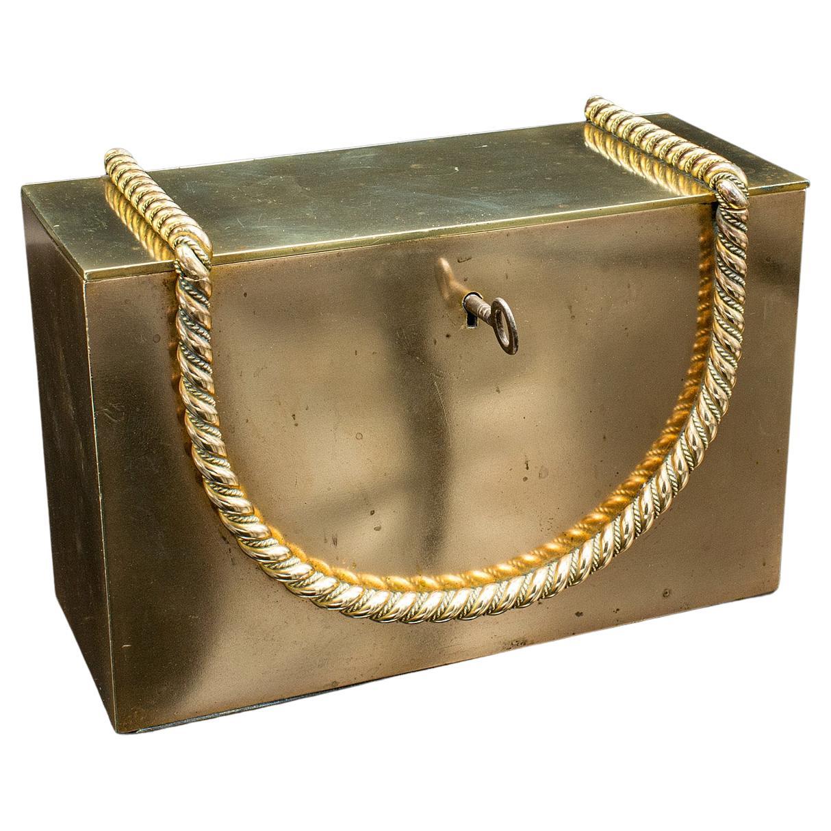 Caja Fuerte Antigua, Inglesa, Latón, Bronce, Carta Secreta, Caja Fuerte de Señoras, Regencia