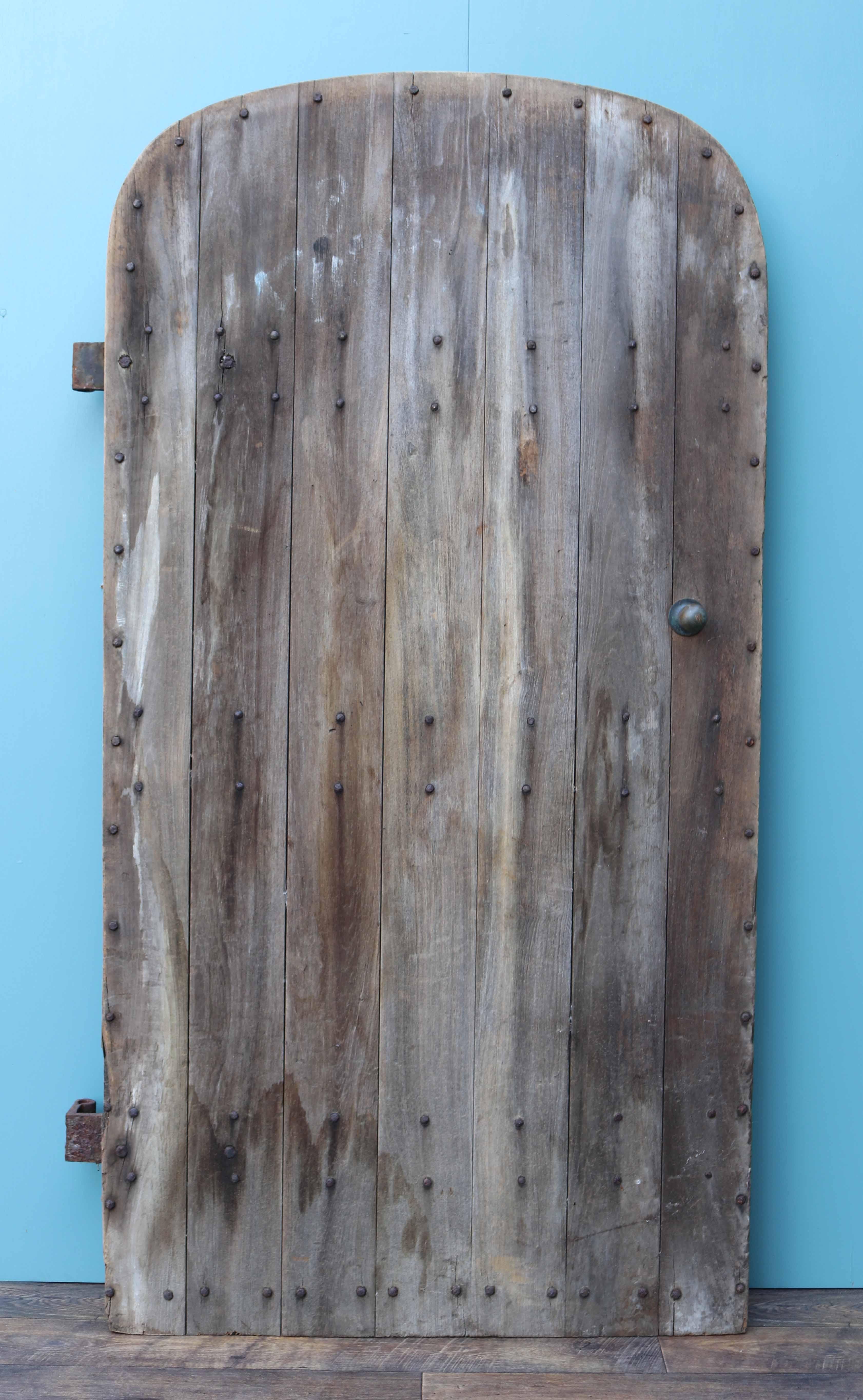 About

An unusual English studded teak door. Believed to have been made from reclaimed ship timbers. Removed from a property in Somerset.

Condition report

This door is in excellent structural condition, there is some minor water
