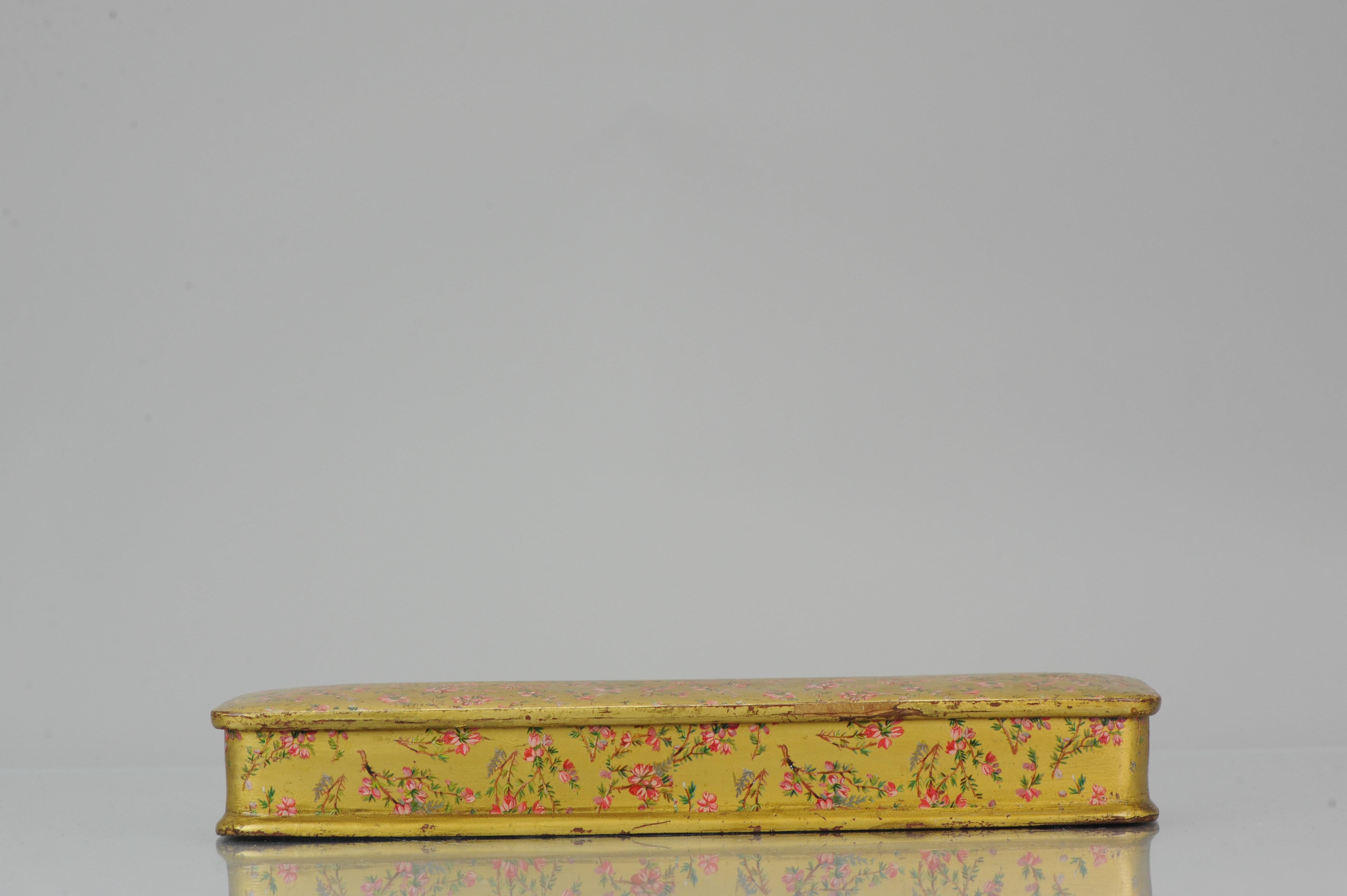 19th Century Antique Student Pencil Box Japanese Lacquer Ware Writing Japan For Sale