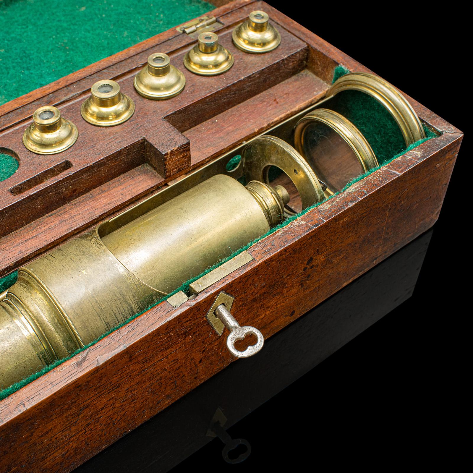 Antique Student's Field Microscope, English, Scientific Interest, Edwardian 6