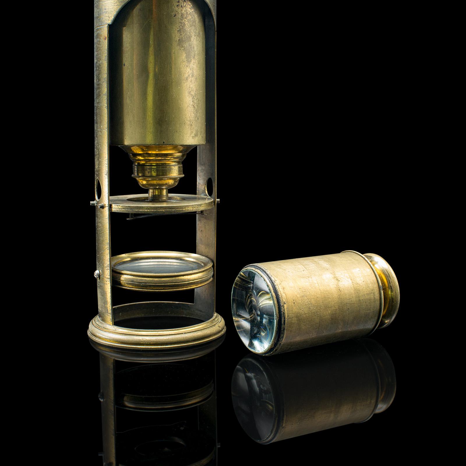 Antique Student's Field Microscope, English, Scientific Interest, Edwardian 2
