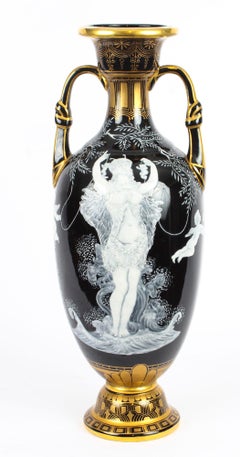 Antique Stunning Pair of Sèvres 'Pate Sur Pate' Porcelain Vases 19th Century