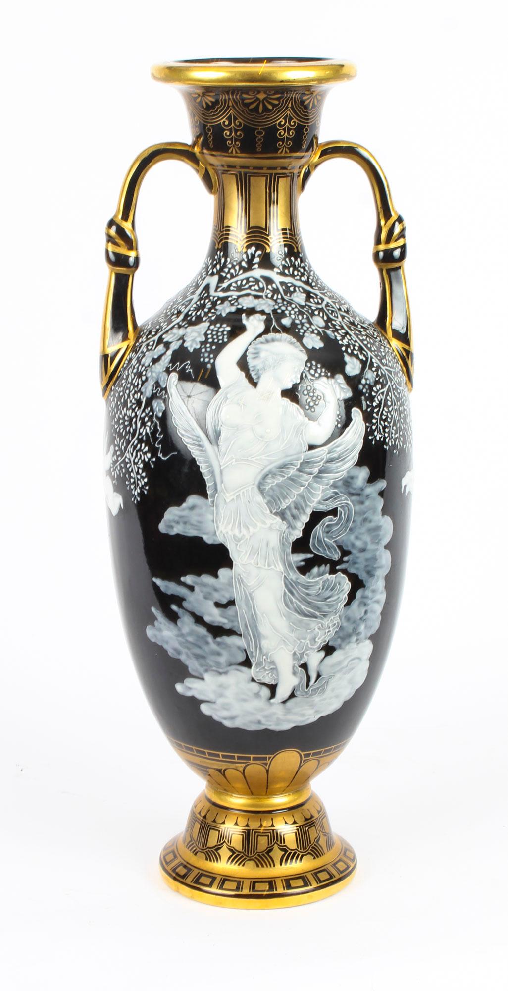 Antique Stunning Pair of Sèvres 'Pate Sur Pate' Porcelain Vases 19th Century 2
