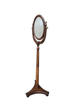 Antique Style Adjustable Pedestal Cheval Shaving Mirror