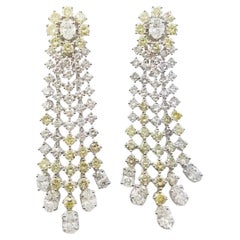 Antique Style Chandelier Diamond Earrings