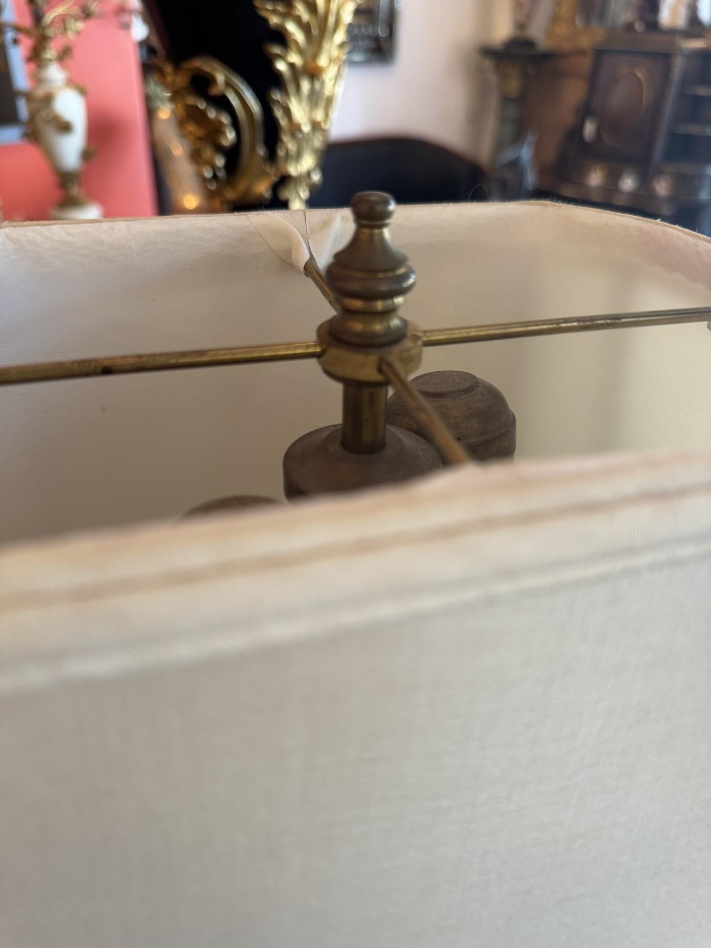 Neoclassical Antique-Style Cherub Table Lamp For Sale