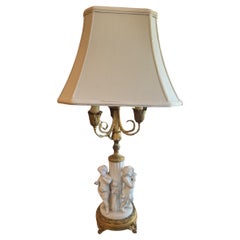 Lampada da tavolo Cherub in stile antico