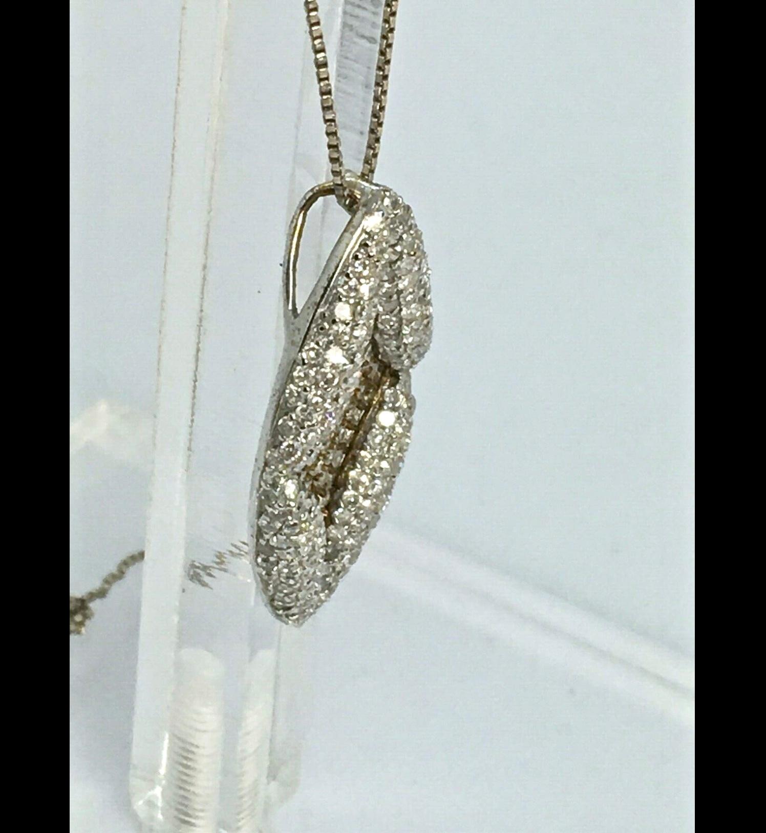 Antique Style Diamond Pendant Gold For Sale 1