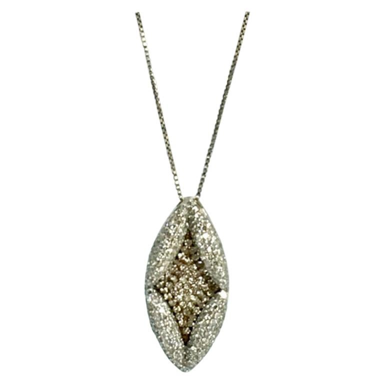 Antique Style Diamond Pendant Gold For Sale