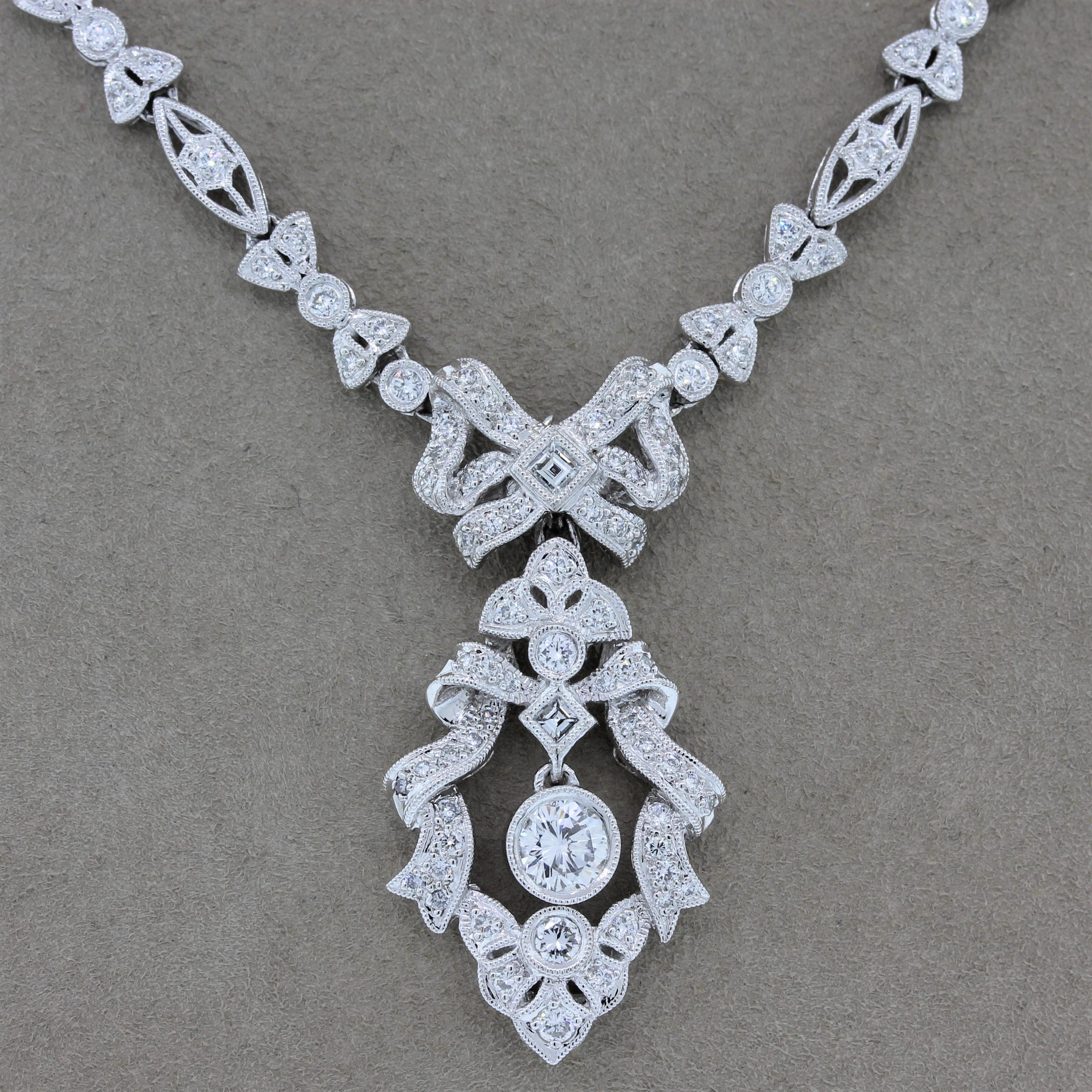 antique platinum necklace