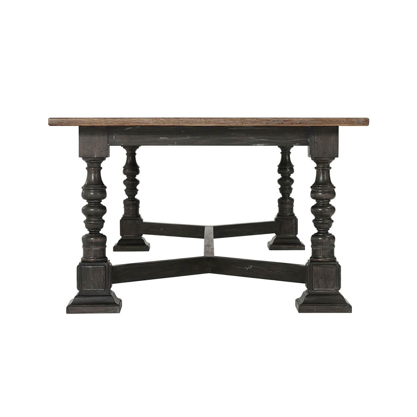 Renaissance Antique Style French Dining Table For Sale