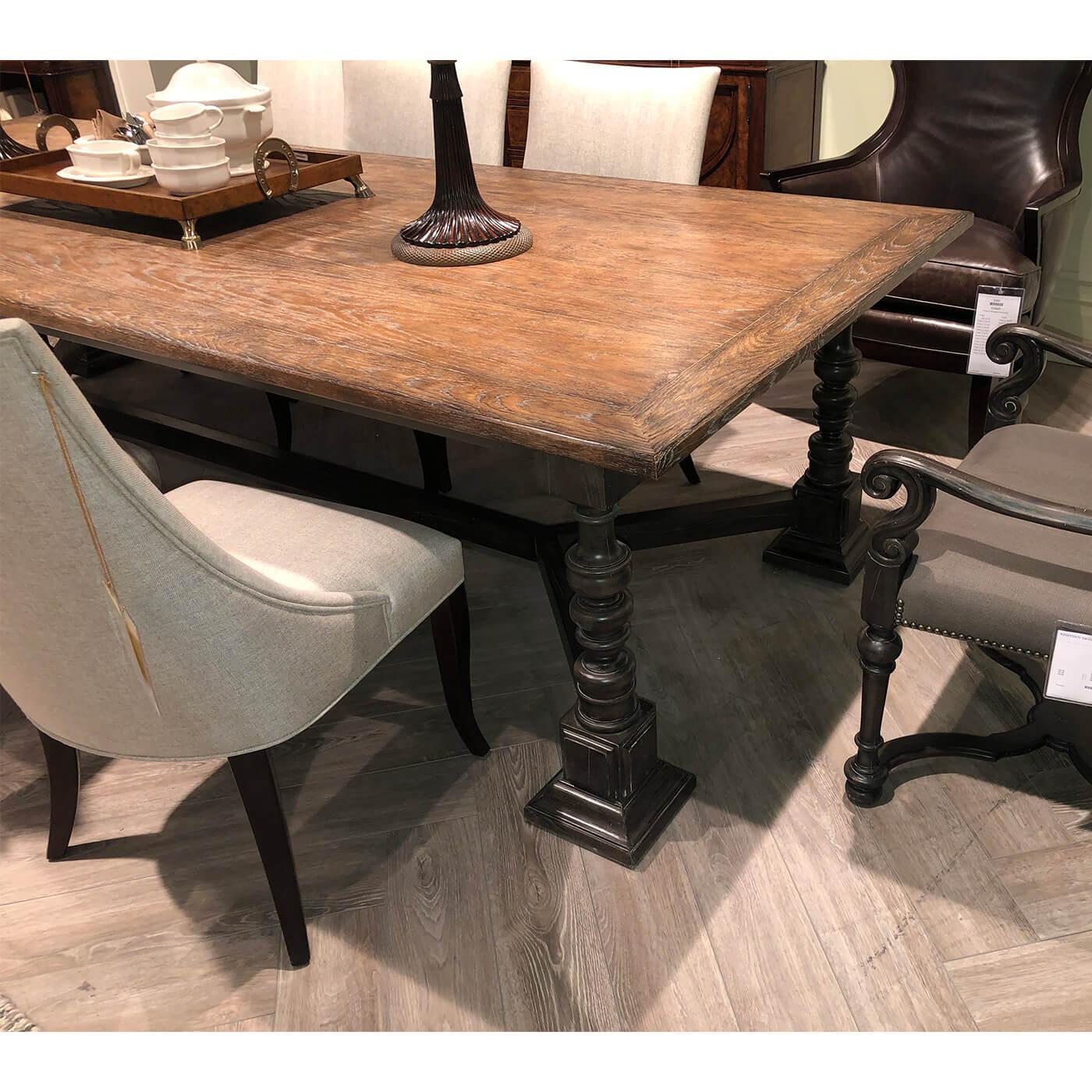 Contemporary Antique Style French Dining Table For Sale