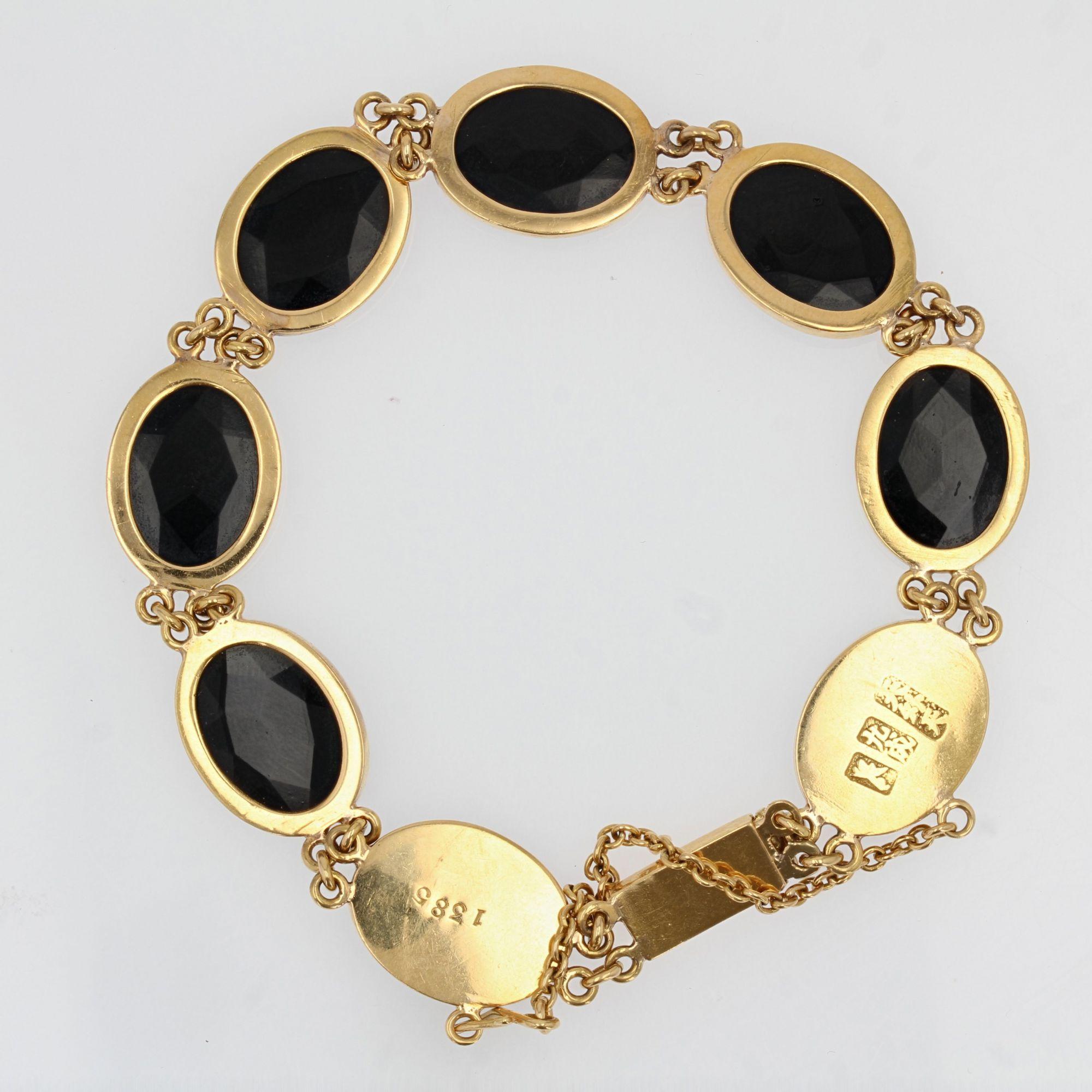 Antikes Armband aus 14 Karat Gelbgold mit Helmen und Krieger-Intaglios im antiken Stil im Zustand „Gut“ im Angebot in Poitiers, FR