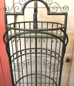 Antique Style Iron Wine Cabinet